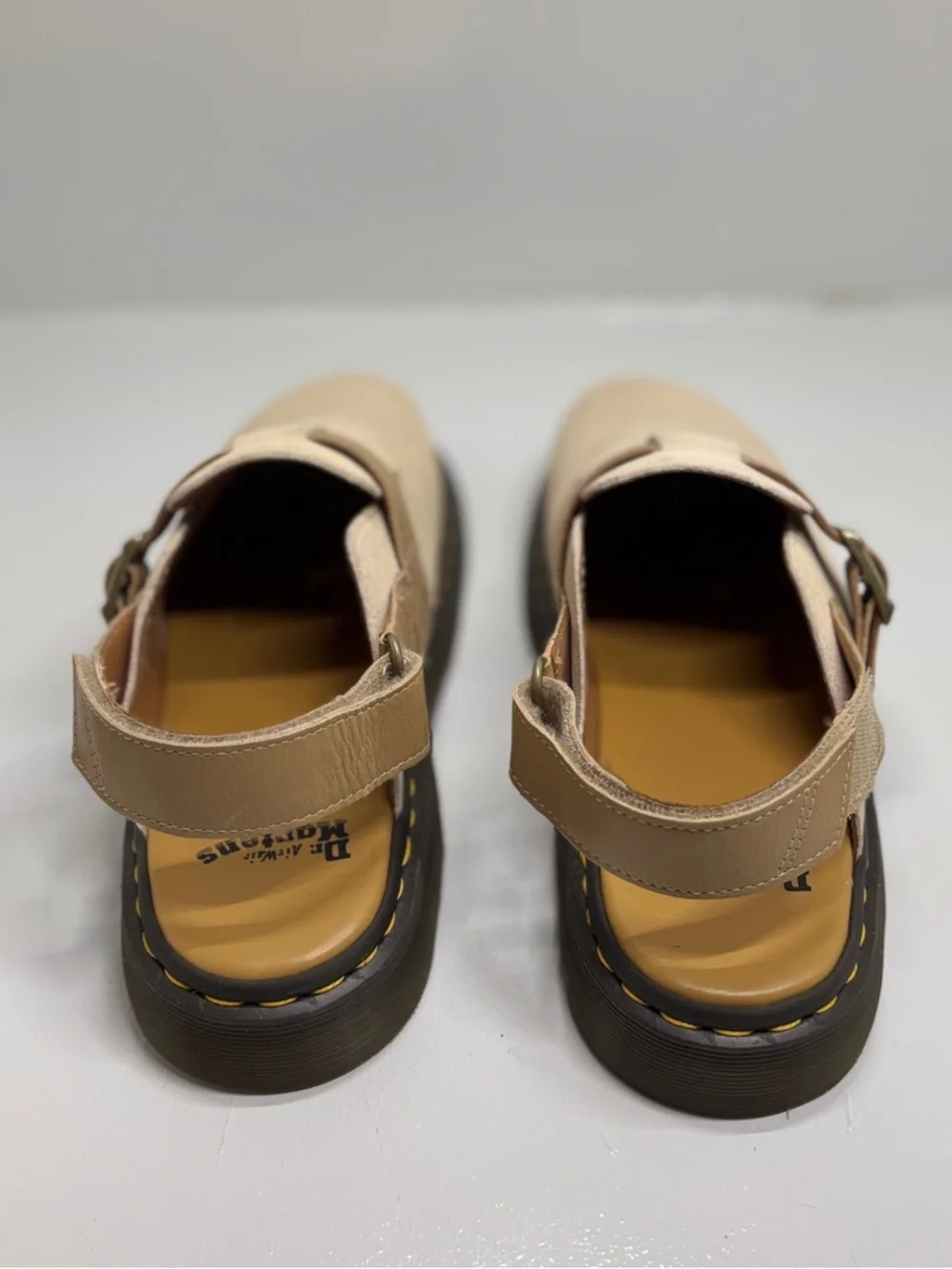 Dr. Martens Jorge II Slingback Mule Suede Beige Tan Men’s 11 EU45 Comfort Clog - Picture 9 of 14